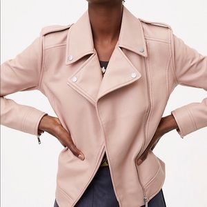 Ann Taylor Loft Faux Leather Moto Jacket NWT